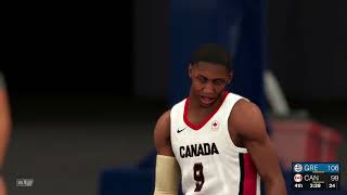 NBA 2K24 Full Gameplay GREECE vs CANADA  NBA 2K24 Paris Olympics Mode PS4 Simulation [upl. by Nerol441]