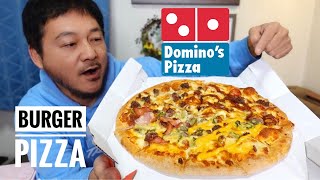 BURGER PIZZA from Dominos JAPAN is awesome [upl. by Dael441]