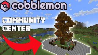 i Built a BEAUTIFUL Tree Center in Cobblemon Minecraft [upl. by Accber]