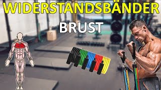 11 Übungen für die Brust mit Widerstandsbändern  Fitness Band für Zuhause oder Unterwegs [upl. by Hannaoj523]