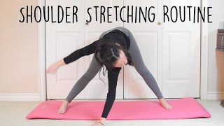 Shoulder stretches for flexibility [upl. by Dnartreb]