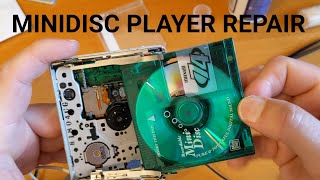 Minidisc Player Repair  Panasonic SJMJ78 MDLP Portable [upl. by Uzzi]