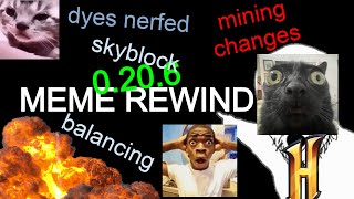 Skyblock Dye and Mining update Meme Rewind  Hypixel Skyblock Update 0206 [upl. by Atiniuq]