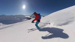 Skiing the powder in La Rosière [upl. by Aikyt918]