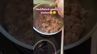 Hackfleisch gemischt Kochen Brutzeln🤤😋 [upl. by Shirah]