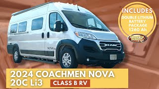 New 2024 Coachmen Nova 20C Li3 Class B RV  DOUBLE LITHIUM Package with 1260Ah of Power [upl. by Iel]