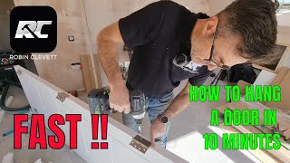 How to hang a door in 10 Minutes [upl. by Nomar327]