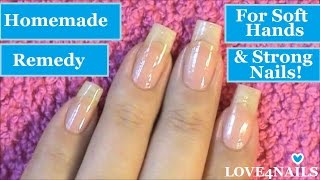 Hand Remedy For Soft Hands amp Strong Nails [upl. by Ysdnil843]