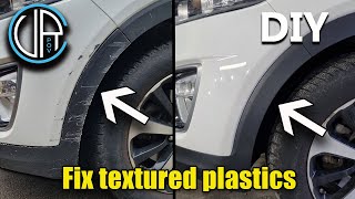 Repair Textured Plastics very simple method Bumper texture repair Save Money [upl. by Llenad]