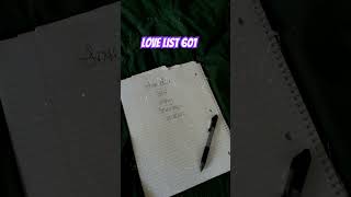 Love List 601 love feminineenergy energy betterlife [upl. by Maren]