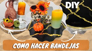 DIY  Como Hacer Bandejas Decorativas Para Centros De Mesa Ideas para Decorar [upl. by Rutherfurd]