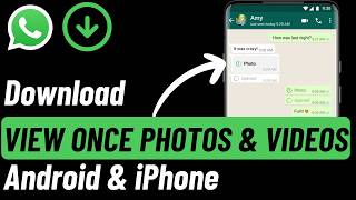 How to Download WhatsApp quotView Oncequot Photos and Videos on Android or iPhone [upl. by Rogovy]