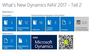 What´s New Microsoft Dynamics NAV 2017 Teil 2 [upl. by Noiz]