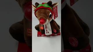 Rudolph The Red Nosed Reindeer 9 inch Animated Rudolph with Message Fan [upl. by Madaras]