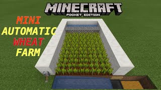 MINI Automatic Wheat Farm in MCPETutorial [upl. by Ynafetse]