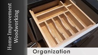 Drawer Organizer Build for Kitchen Makeover [upl. by Aytida]