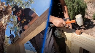 CASA de MADERA con ENSAMBLES  VIGAS LARGAS  VIDEO 4 [upl. by Rizzo958]