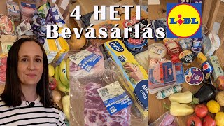 4 LIDL Heti Bevásárlás 2 főre  Mennyit költöttem [upl. by Eural763]