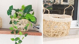 Ideias e Dicas fácil pra Decorar a casa usando corda de Sisal [upl. by Lek604]