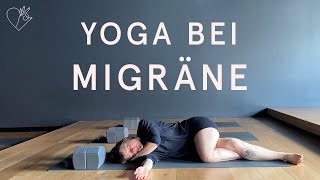 Migräne Yoga  Yogatherapie bei akuten Kopfschmerzen [upl. by Anauj513]