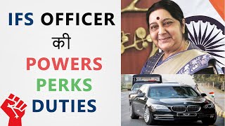 IFS Officer  Indian Foreign Service  Powers Duties Salary  Hindi [upl. by Dewitt]