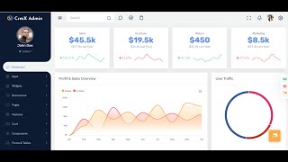 Beautiful 5 Admin Dashboard Templates Demo [upl. by Murrah]