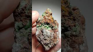 Conichalcite crystals on Limonite Ojuela Mine Durango Mexico [upl. by Aerdnahs]