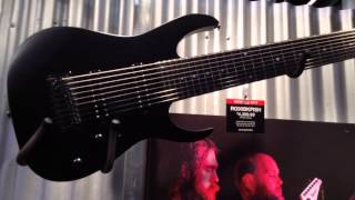 NAMM 2014 Ibanez RG9 and RG90BKPISH 9String Guitars [upl. by Yerocaj]