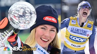 Mikaela Shiffrin Jessie Diggins cap off memorable seasons with championships  STIFEL SNOW SHOW [upl. by Tandi802]