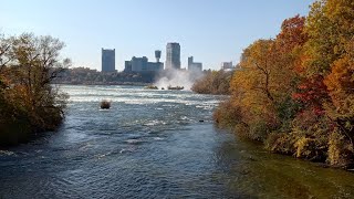 Niagara Falls State Park Niagara Falls Three Sisters Islands NY USA [upl. by Ybok]