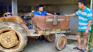 Helped a 60 year old farmer restore and repair his old 2010 Yanmar tractor  Tractor restoration [upl. by Feldstein]