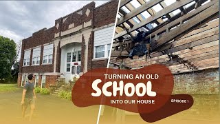 We Bought a Schoolhouse  Schoolhouse Homestead Episode 1 [upl. by Kcirdde]