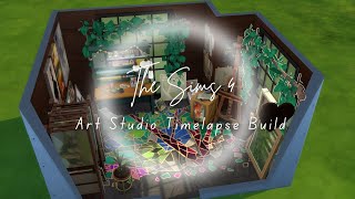 Sims 4  Art Studio Timelapse Build [upl. by Geoffrey]