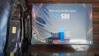 SBI new welcome kit 2024 🎁 sbi sbipo sbiclerk salary gift [upl. by Auhso922]