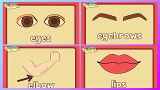 PARTS OF THE BODY Easy to Learn for Kids  I know the body parts [upl. by Assyn]