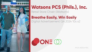 Watsons Breathe Easily Win Easily Promo Digital Ad Q4 2024 10s x2 Philippines ST [upl. by Sugden]