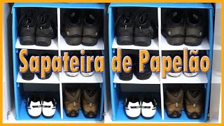 Sapateira de Caixa de Papelão DIY faça Você Mesmo [upl. by Aciemaj]