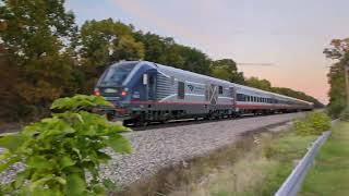 2 Amtraks blasting through Lawton [upl. by Den583]