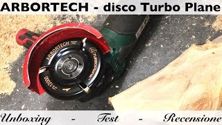 Incredibile Disco ARBORTECH TurboPlane per smerigliatrici angolari Ottimo per scolpire il legno [upl. by Neggem]