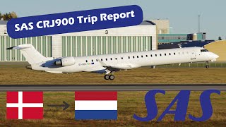 4K  TRIP REPORT  SAS Bombardier CRJ900  CPH  AMS ✈ [upl. by Dimo3]