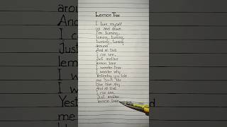 gustixa lemon tree lyrics [upl. by Jobye]