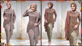 model kebaya brokat modern 2024 trend busana viral 2024 model kebaya terbaru 2024 busana Muslim [upl. by Ajile]