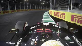 Max Verstappen Jeddah 2021 Hotlap [upl. by Mariette]