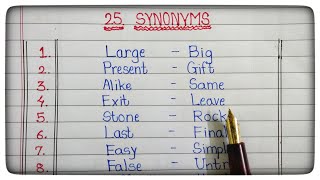 Synonyms for Kids  25 Synonym Words [upl. by Erroll40]