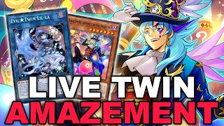 NEW AMAZEMENT LIVE TWIN The Twins just got even more TERRIFYING YuGiOh Duel Links [upl. by Winterbottom169]