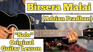 Birsera Malai  Adrian Pradhan  Guitar Solo Lesson  With Tab  Kripa Unplugged [upl. by Ned609]