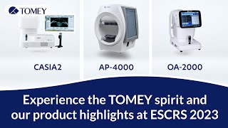 Full Video TOMEY booth walkthrough and presentation of product highlights at ESCRS 2023 [upl. by Notsle846]