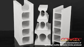 Product characteristics of lightweight mullite insulation bricks produced [upl. by Araik191]