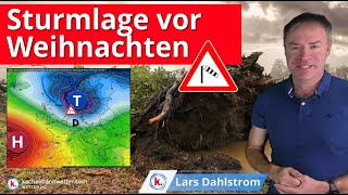 Sturmlage vor Weihnachten  Dazu kräftige Regenfälle eventuell auch Schnee [upl. by Rafi]