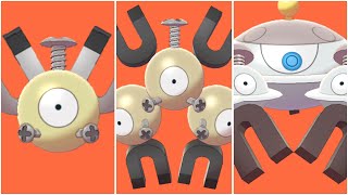 FULL MAGNEMITE EVOLUTION TEAM Shiny Magnemite Shiny Magneton Shiny Magnezone [upl. by Burdett]